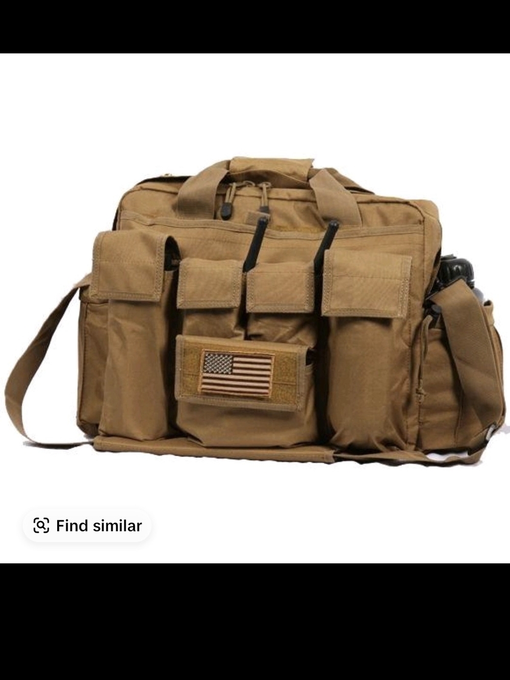 LA Police Gear Bundle Tactical Messenger Shoulder Bag- Pants & Jacket
